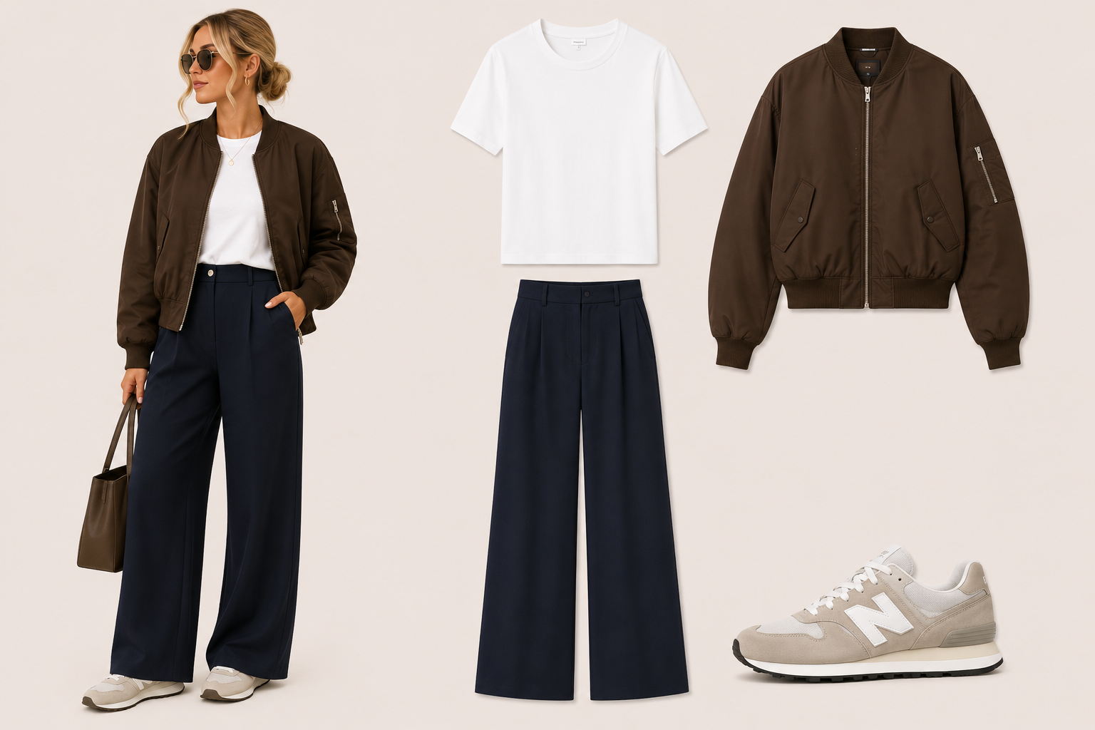 Look 3: Quiet Luxury — outfit para viajar en avión