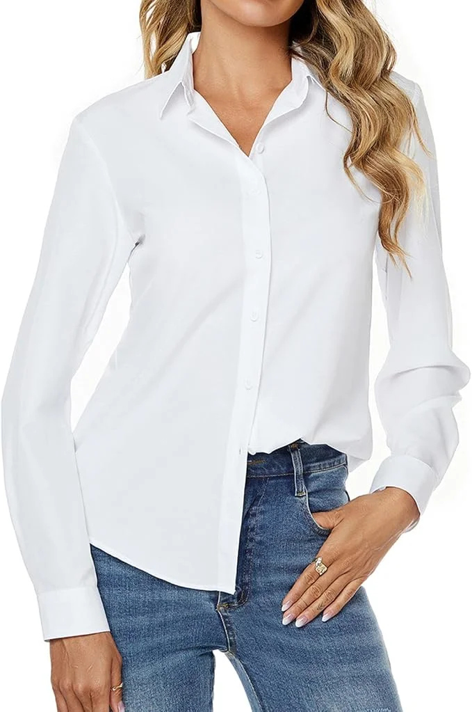 Camisa blanca de botones
