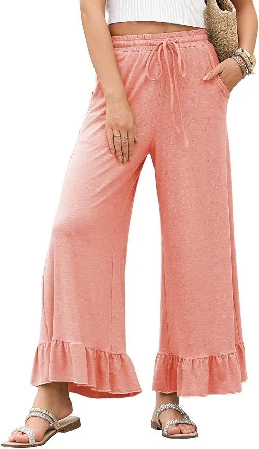 Pantalones rosa pastel EVALESS
