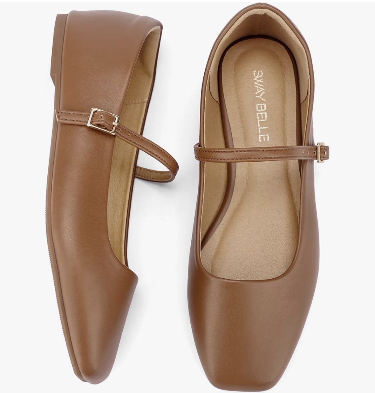 Zapatos Mary Jane camel