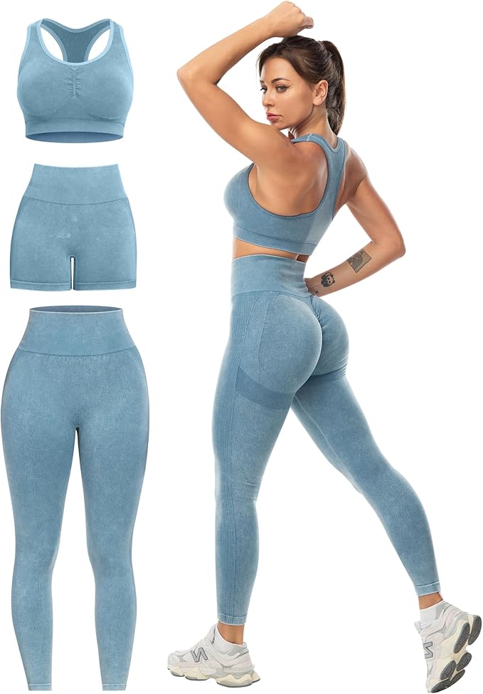 Conjunto deportivo azul
