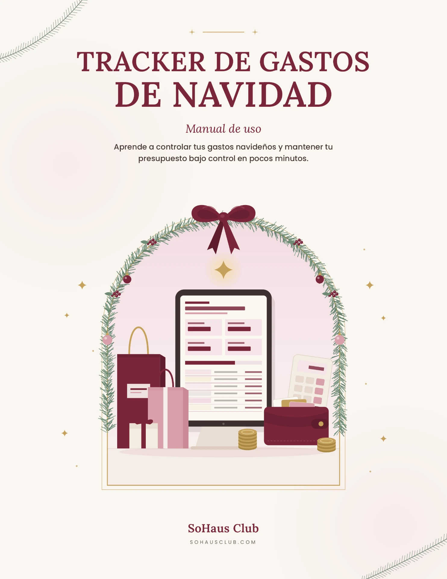 Portada del Tracker de Gastos de Navidad