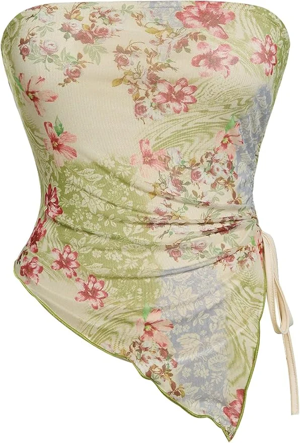 Top floral estilo bandana Milumia