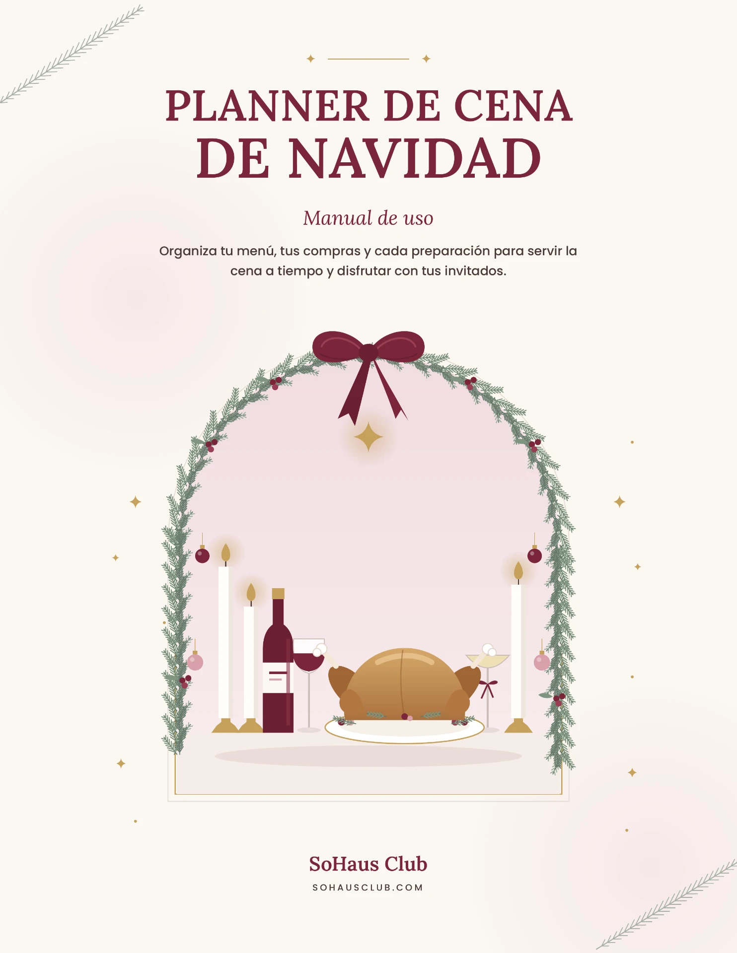 Portada del Planner de Cena de Navidad