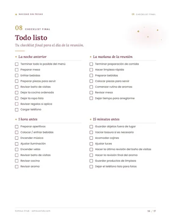 Vista previa: Checklist final