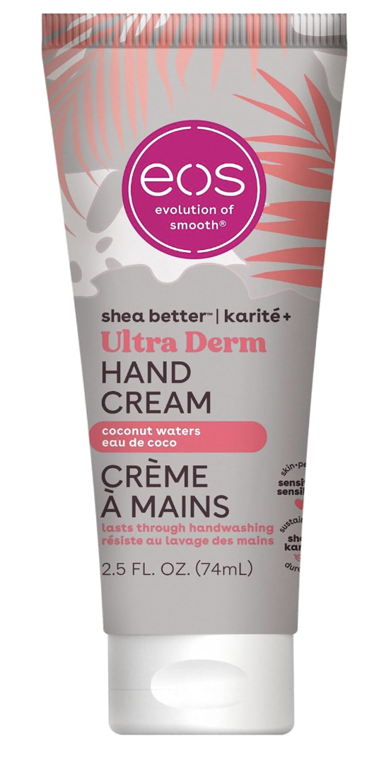 Crema de manos eos Ultra Derm de 2.5 onzas con aroma a coco