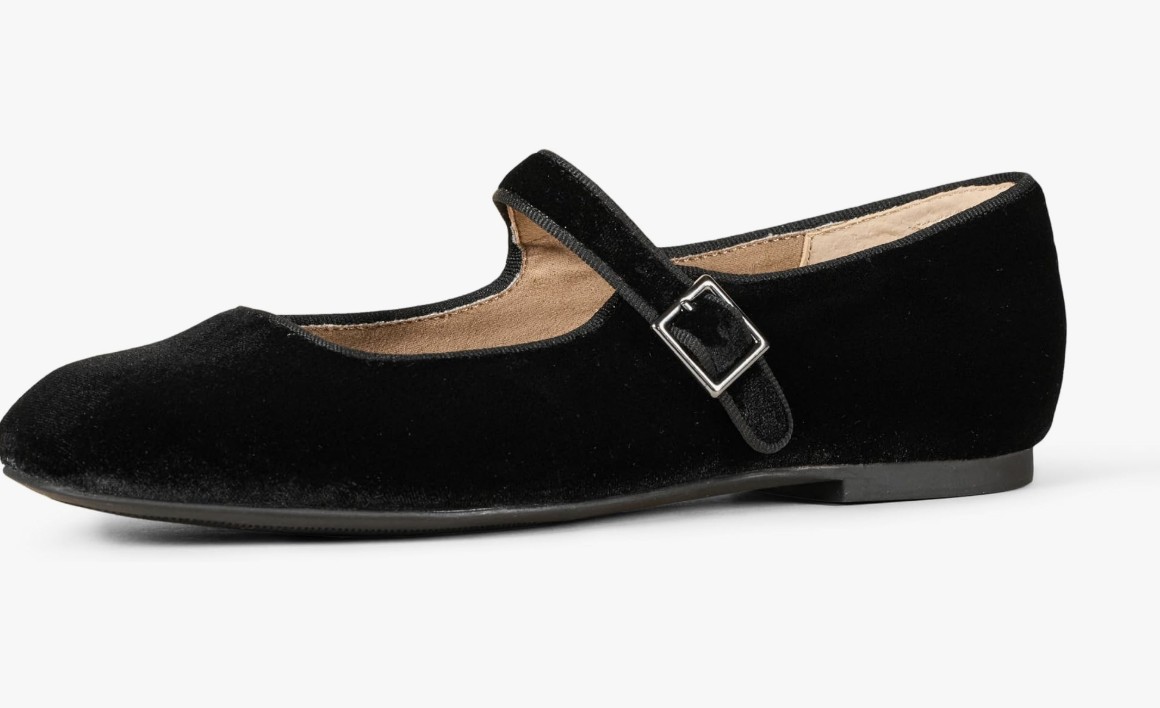 Zapatos Mary Jane negro tejido