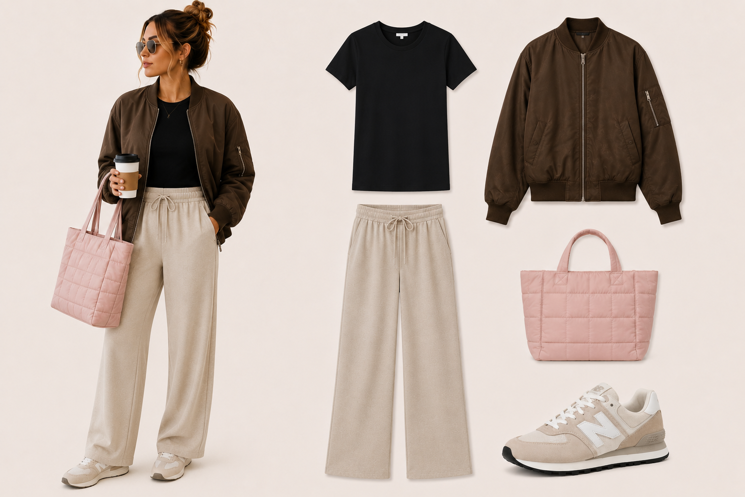 Look 6: Casual Elegante — outfit para viajar en avión
