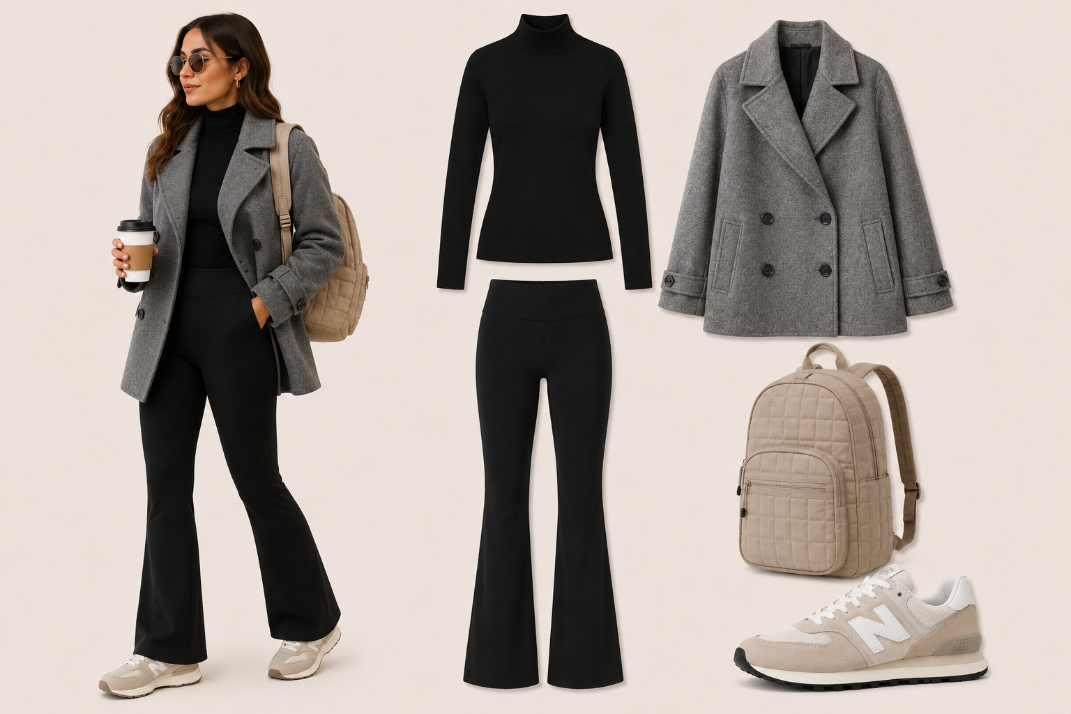 Look 7: Destino Frío — outfit para viajar en avión