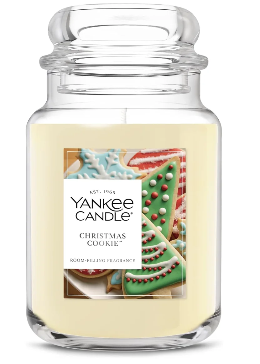 Vela aromática Yankee Candle Christmas Cookie en frasco de vidrio