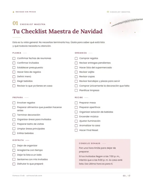 Vista previa: Checklist maestra