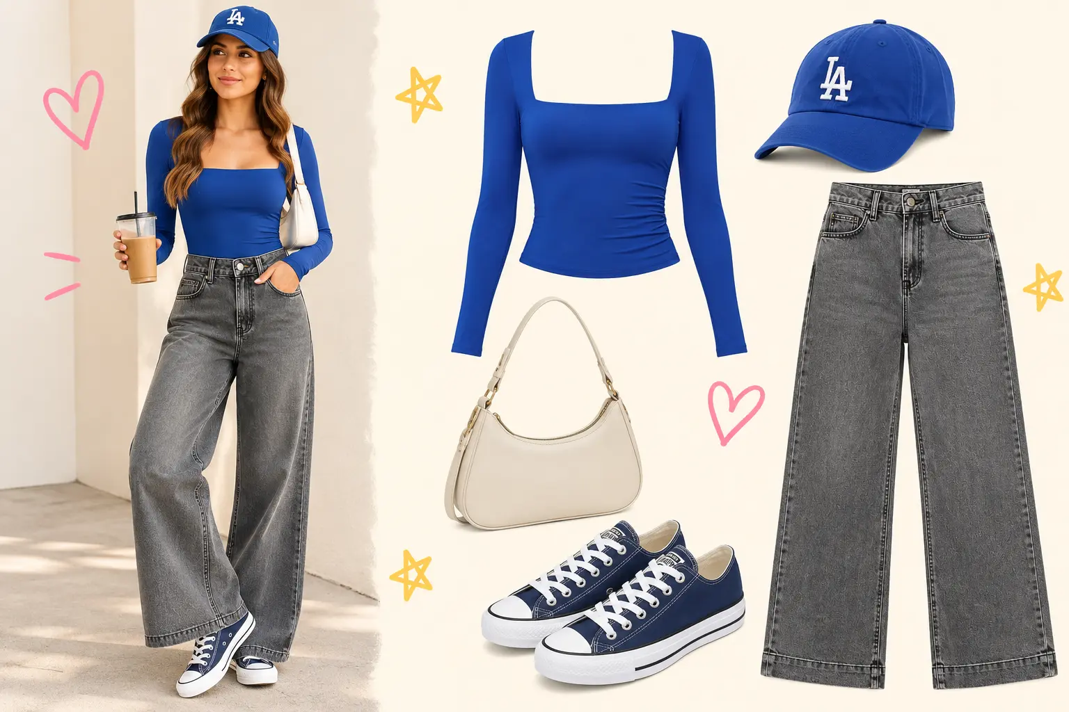 Look 5: A Cinderella Story: recreando el estilo de Sam Montgomery, conjunto completo y prendas que lo componen