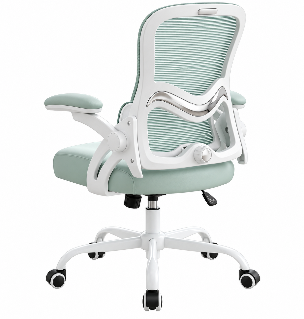 Silla ergonómica sage green + blanco