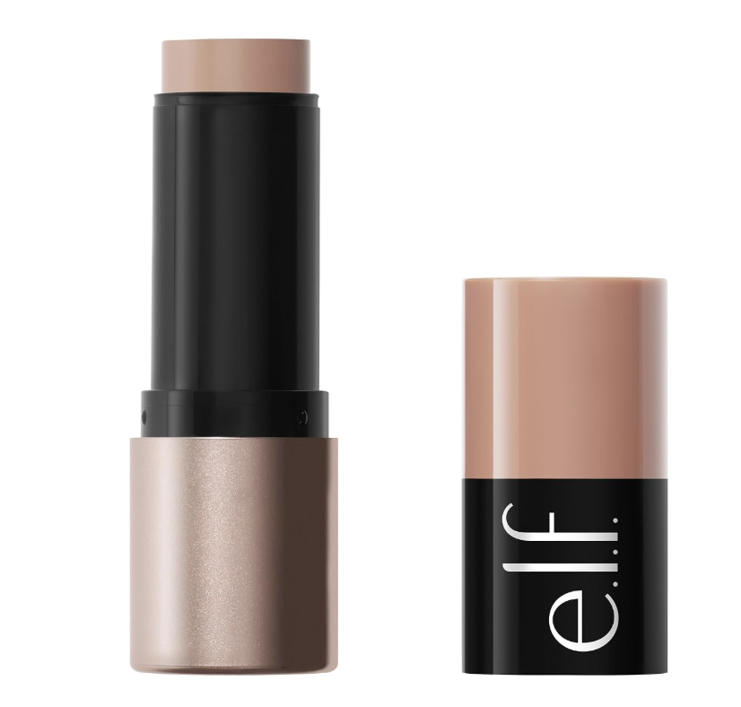 Barra de contorno compacta e.l.f. con envase negro y tapa color nude