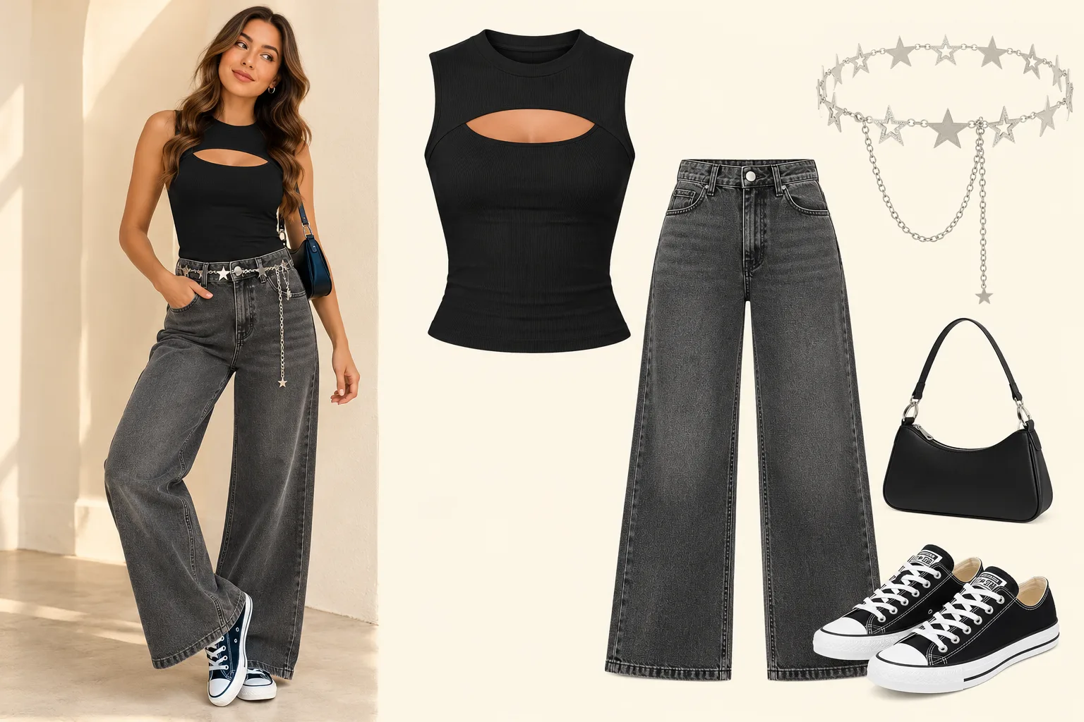 Look 12: Metamorphosis: para las que también amábamos el lado pop-rock de Hilary, conjunto completo y prendas que lo componen