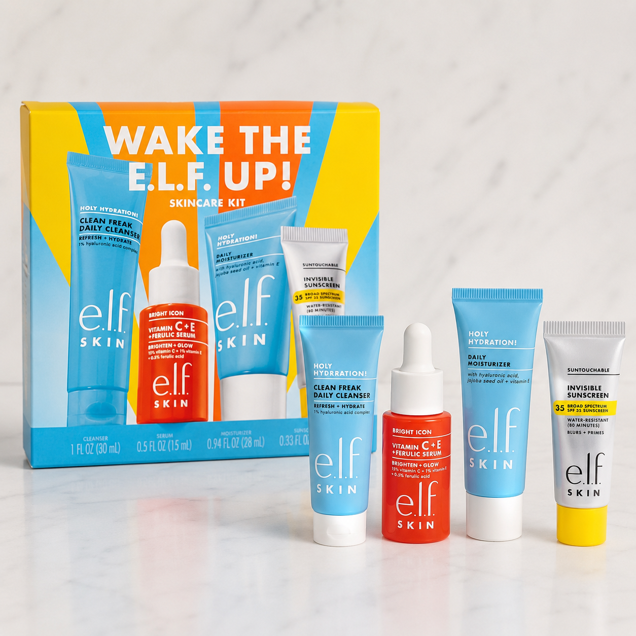 e.l.f. SKIN Wake the e.l.f. Up Kit: Mi Descubrimiento Favorito Para Viajar Sin Sacrificar Mi Rutina de Skincare