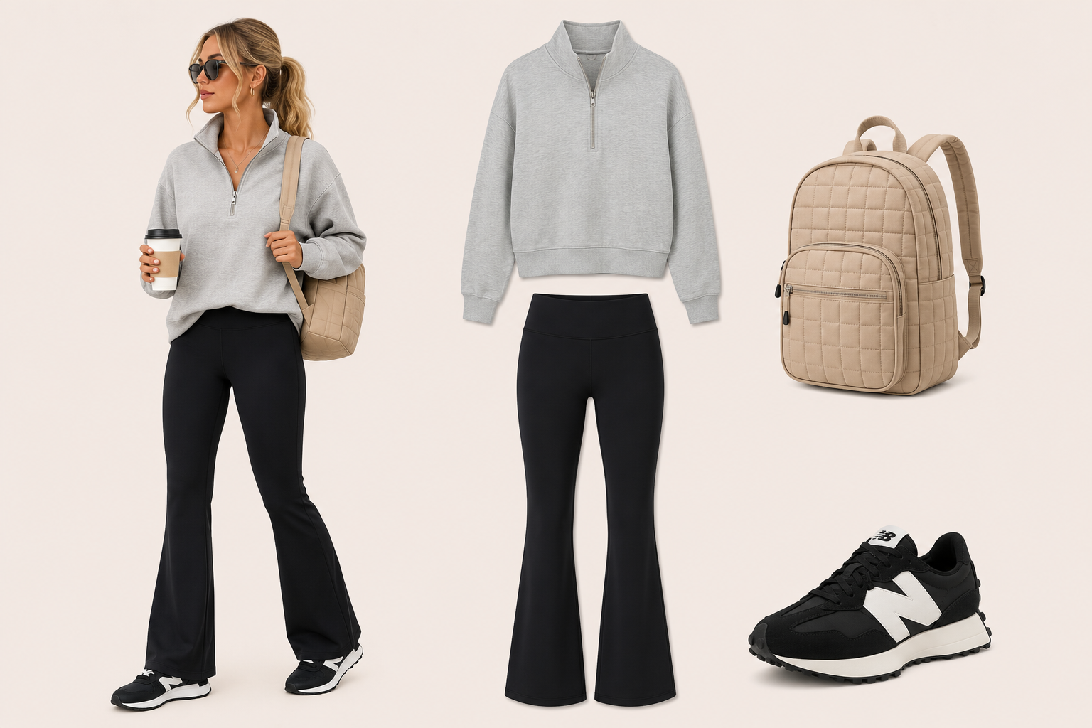 Look 4: Sporty Chic — outfit para viajar en avión