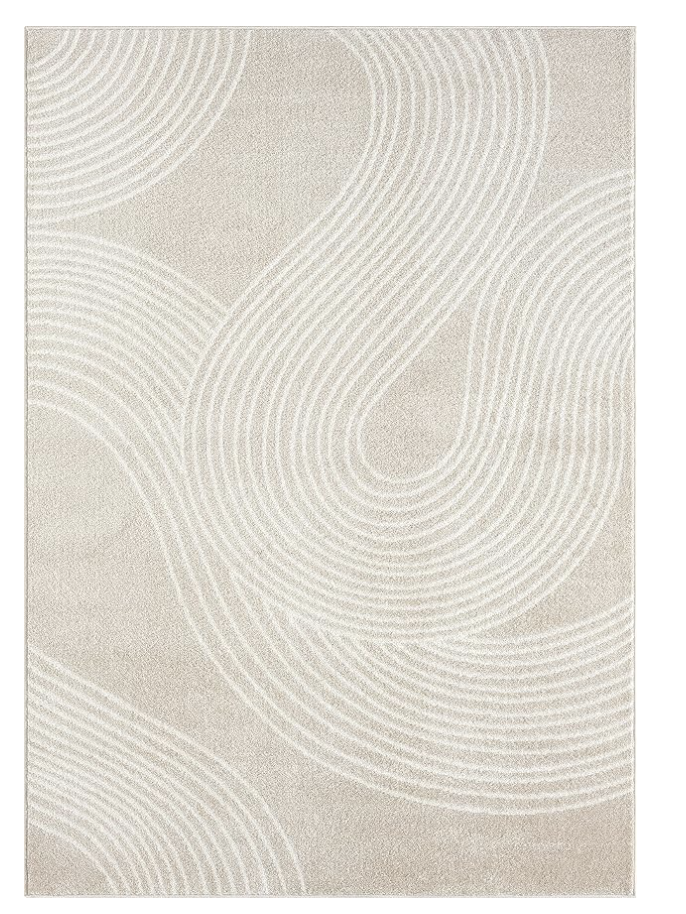 Alfombra Abani beige + blanco